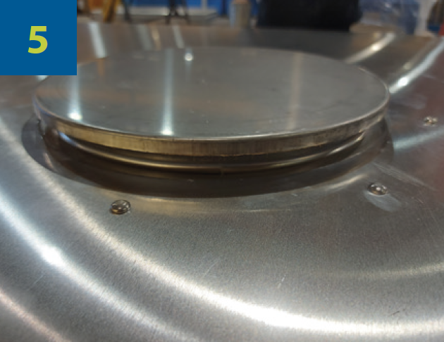 The new metal inspection cap.