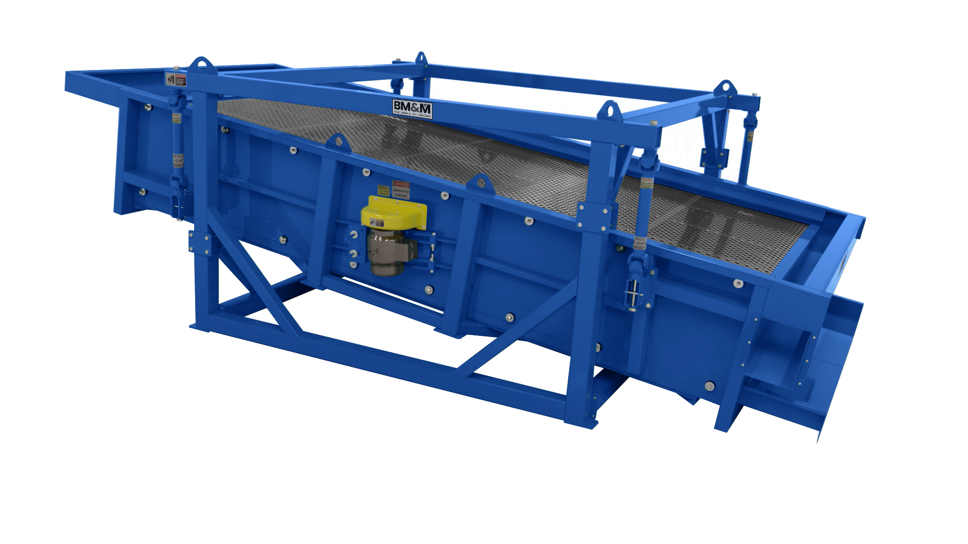 BM&M Chip Screen, a high-speed gyratory screener designed for maximum efficiency and recovery of clean and acceptable product for the most demanding high-volume applications.